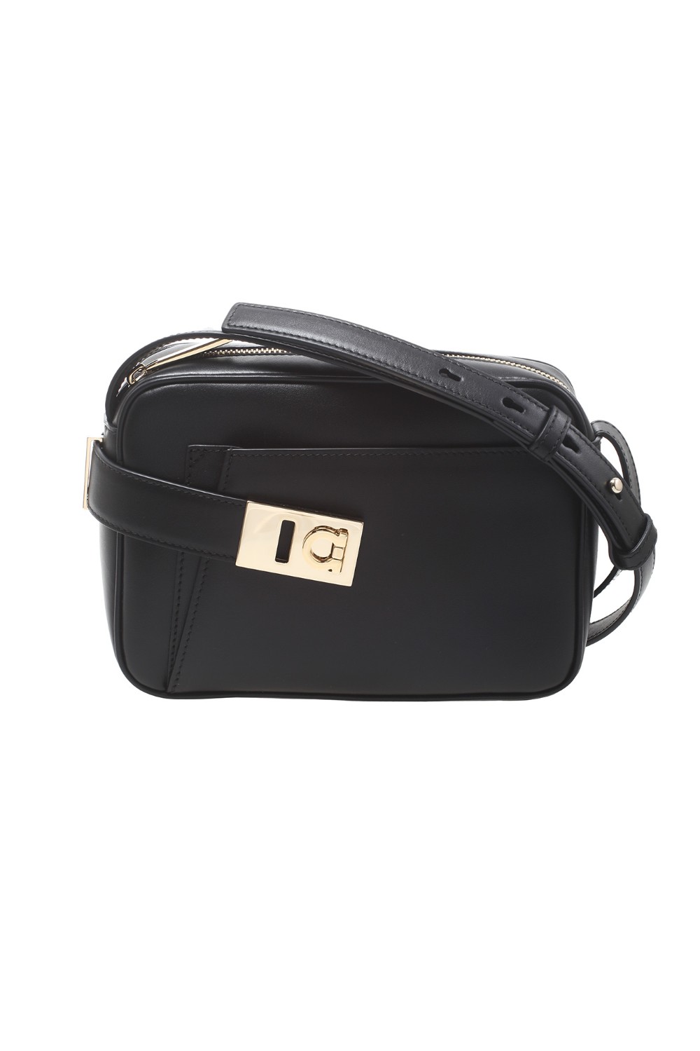 shop SALVATORE FERRAGAMO  Borsa: Salvatore Ferragamo camera case (S).
Tasca con soffietto frontale e nastro con fibbia.
Gancini sul lato. Realizzata in vitello liscio.
Zip in chiusura e interno completato da doppia fessura per carte o documenti. 
La tracolla regolabile permette di modulare lo styling a piacere.
Altezza 13 CM, lunghezza 24 CM, profondità 7 CM.
Composizione: 100% pelle.
Made in Italy.. 216292 ARCHIVE-769547 number 6250016